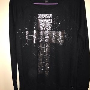 light weight beautiful cross logo sweater